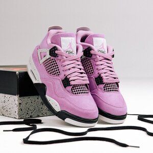 Women’s Pink Black High-Top Sneakers – Retro Basketball Style Streetwear Shoes